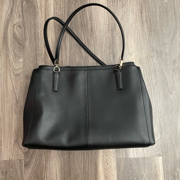 Stunning Vintage Coach Double Pocket Classic Black Purse - Picture 11 of 11